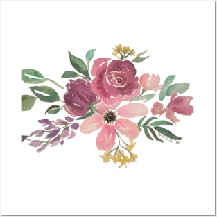 Floral Watercolor Posters and Art